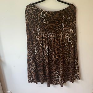 Lane Bryant Strapless Leopard  Print Dress Size 18/20